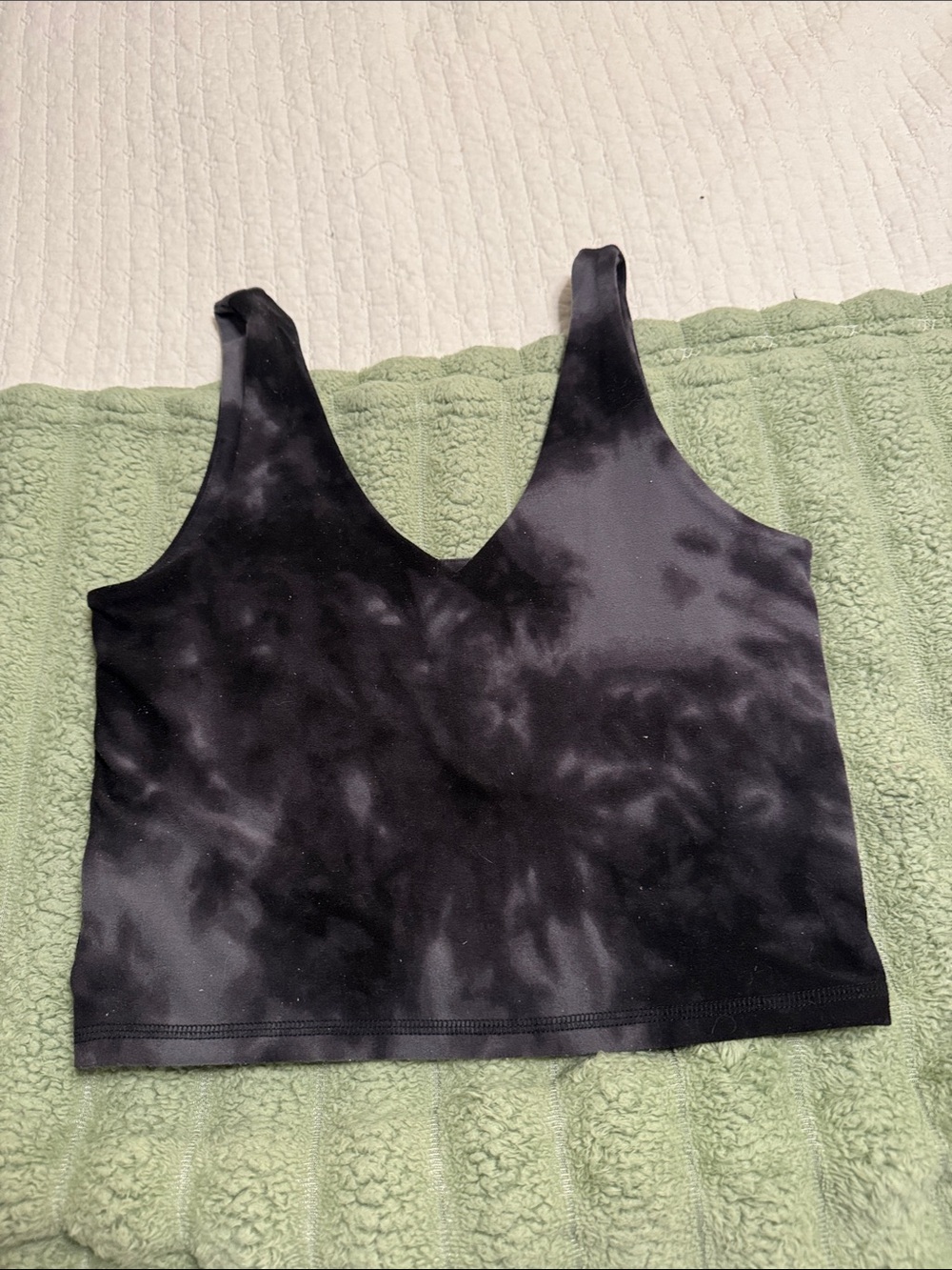 Abercrombie & fitch Tie-Dye V-Neck Cropped Tank Top